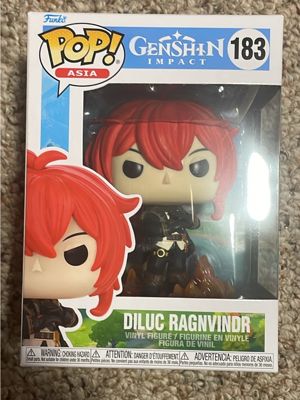 Funko Pop! Diluc Ragnvindr - Red and Black